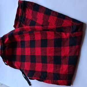 Red and Black Plaid Sleep Pants
